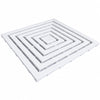 Pedane Doccia Antiscivolo 60x60 cm Bianche - Sicurezza e Comfort