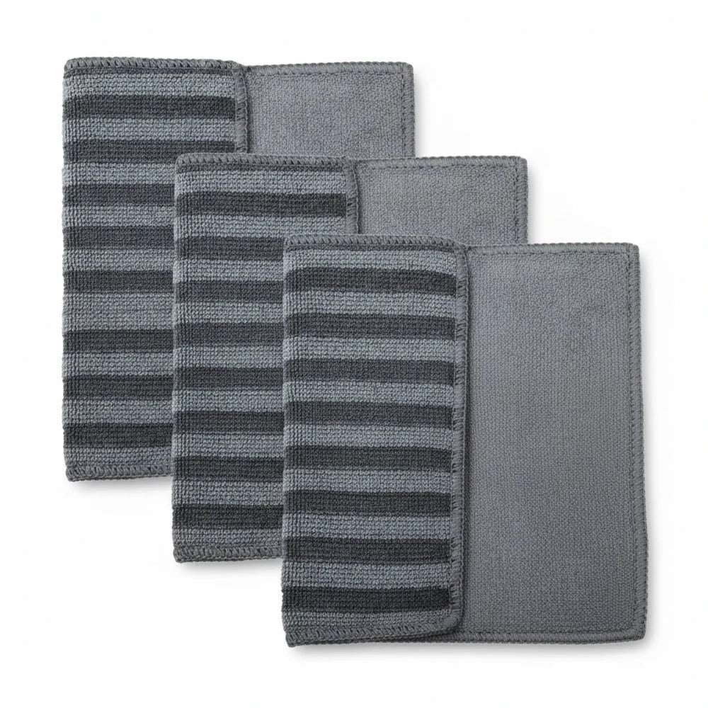 Panni Piano Cottura in Vetroceramica – Set 3 Panni Multi Azione per Piano Cottura e Induzione, 18x20 cm