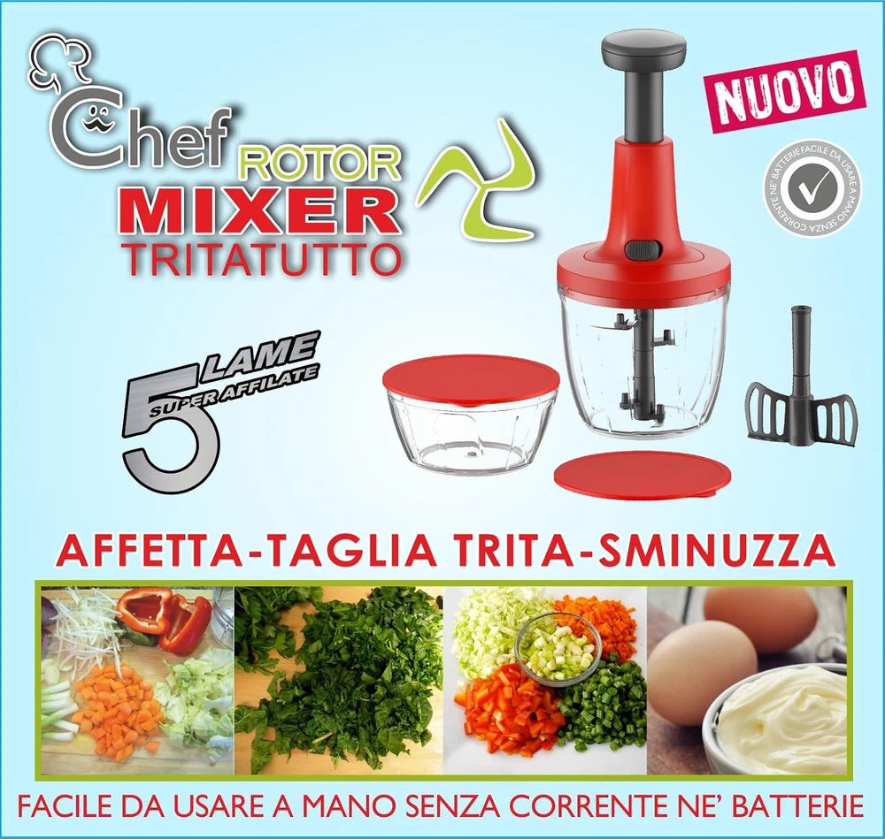 Tritatutto Manuale Chef Rotor Vari colori