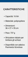 Secchio Professionale 16L con Strizzatore Rialzato – Lillo