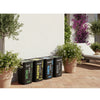 Set 4 Pattumiere Silver 50L Raccolta Differenziata + 40 Sacchetti