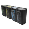 Set 4 Pattumiere Silver 50L Raccolta Differenziata + 40 Sacchetti