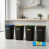 Set 4 Pattumiere Basic 50L con Coperchio + 30 Sacchi Omaggio