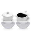 Set Tavola per 2 Persone in Ceramica con Mini Casseruole e Ciotole