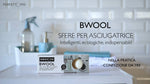Set Cura Bucato: 3 Sfere B-Wool in Lana per Asciugatrice, Telo Asciugalana e 3 Clip Accoppia Calzini PERFETTO