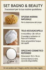 Set Bagno e Beauty con Spugna Naturale