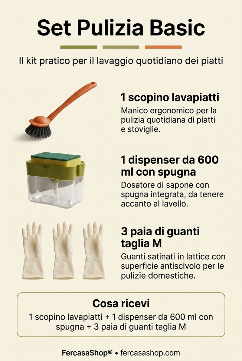Set Pulizia Cucina Base