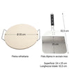 Set Pizza con Pietra Refrattaria e Pala