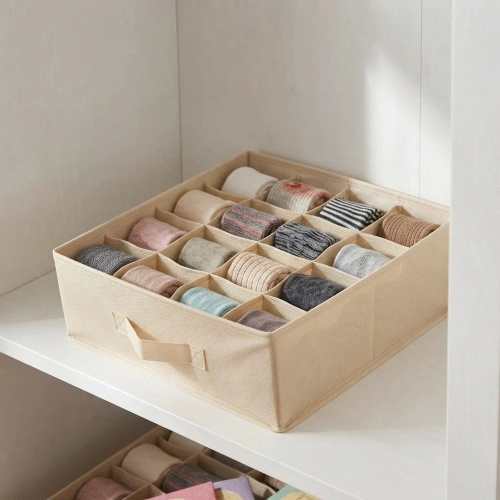 Set Organizer Armadio e Cassetti Basic: 2 Custodie in TNT, Organizer 16 Scomparti e 6 Profumatori
