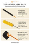 Set Pulizia Polvere Casa 3 Pezzi – Pulitermo, Piumino Maxi e Levaragnatele