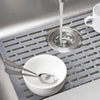 Set Lavello in Silicone 3 Pezzi: 1 Scolapiatti e 2 Salvalavello