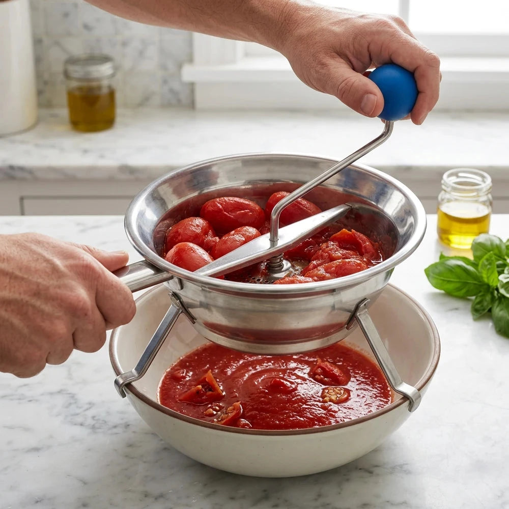Set Cucina per Passatelli e Passaverdure e spremiaglio in Acciaio e Alluminio