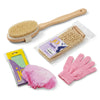 Set Beauty Bagno e Doccia 4 Accessori: Sisal, Spazzola, Cuffia XXL e Guanto