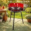Set Barbecue a Carbone Ø33 cm con Paletta e Scopino in Ottone