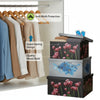 Set Organizzazione Armadio: 6 Confezioni Tarmiblok Lavanda, 12 Grucce in Legno 45 cm e 2 Scatole con Coperchio 50 × 40 x 25 cm