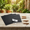 Set BBQ Completo - 3 Utensili Legno + 3 Tappetini per  Griglia
