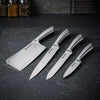 Set Coltelli Professionali Alpina in Acciaio Inossidabile: Mannaia, Coltello da Carne , Pane e sbucciatura