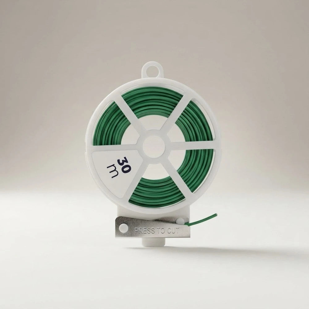2 Rocchetti Filo da Giardino Rivestito in PVC 30 m x 1 mm