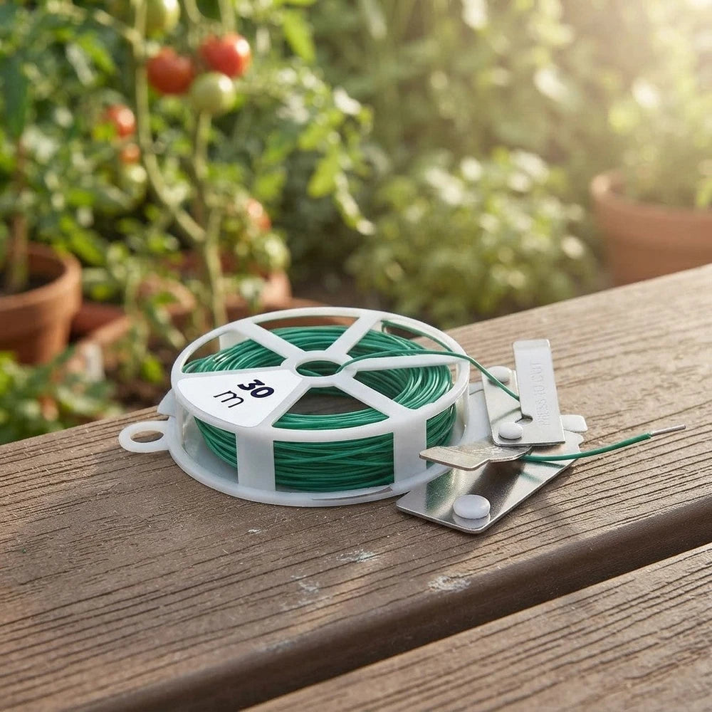 2 Rocchetti Filo da Giardino Rivestito in PVC 30 m x 1 mm