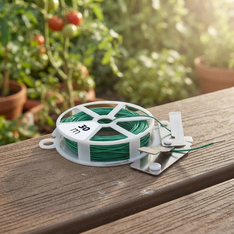 2 Rocchetti Filo da Giardino Rivestito in PVC 30 m x 1 mm