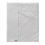 PVC Washing Machine Cover with Zipper - White N407