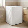 PVC Washing Machine Cover with Zipper - White N407