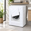 PVC Washing Machine Cover with Zipper - White N407