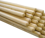 Manico in Legno Naturale con Attacco a Vite Universale per Scope, Spazzoloni e Spingiacqua, 130 o 150 cm