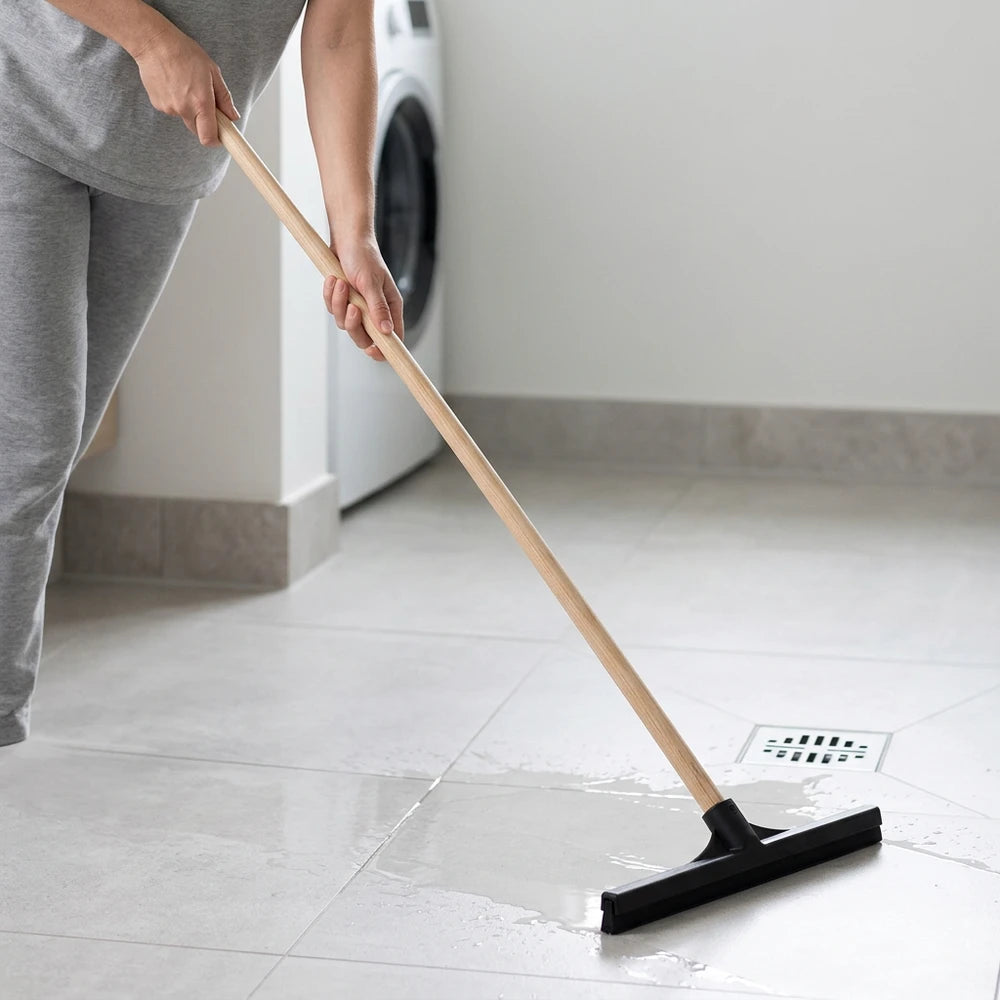 Manico in Legno Naturale con Attacco a Vite Universale per Scope, Spazzoloni e Spingiacqua, 130 o 150 cm