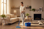 Set Pulizia Pavimento Super Mop con Secchio rettangolare e ricambio spugna