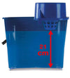 Set Secchio Mocio 16 L con Strizzatoio e Mop in Cotone Filo Ritorto 280 g