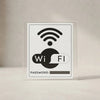 Cartello Adesivo WiFi 4 Pz.