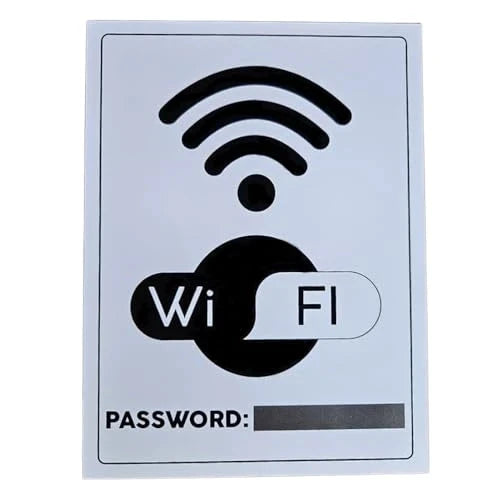 Cartello Adesivo WiFi 4 Pz.