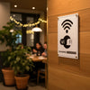 Cartello Adesivo WiFi 4 Pz.