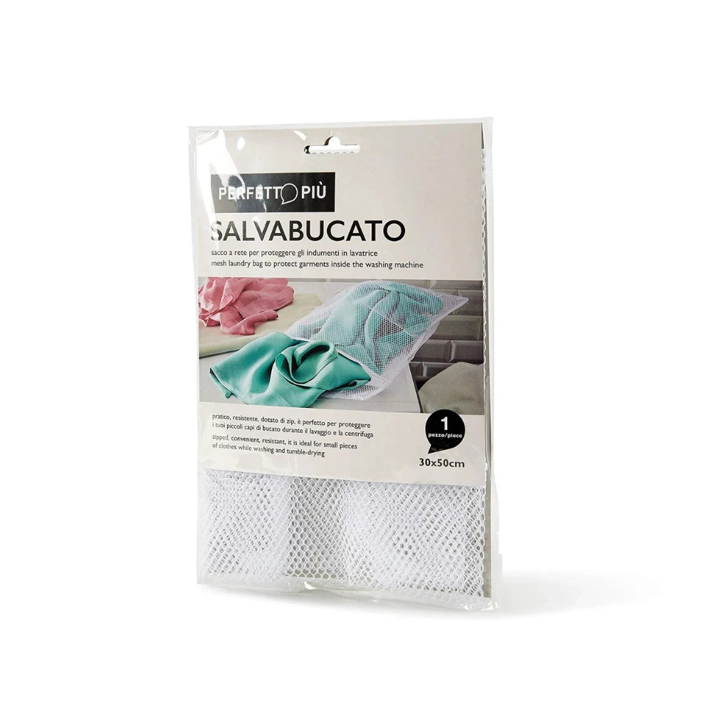 Mesh Laundry Bag, White, 30 x 50 cm