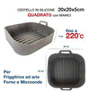 Cestello Quadrato Silicone Friggitrice ad Aria