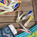 36 Mollette  per bucato Antisegni colorate extra resistenti