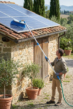 Spazzola Telescopica per Pannelli Solari ad Acqua Passante con Manico in Alluminio 150–260 cm