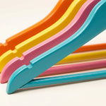 Grucce per Bambini in Legno Colorato 30,5 cm, Set da 20 con Gancio Girevole