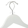 Set 12 Grucce Appendiabiti in Plastica Bianca 42,5 cm per Vestiti e Pantaloni