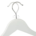 Set 12 Grucce Appendiabiti in Plastica Bianca 42,5 cm per Vestiti e Pantaloni