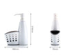 Set Lavello Cucina con Scolaposate Gaia Plus, Dispenser e 4 o 12 Spugne Super Strong