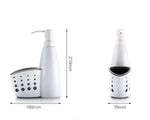 Set Lavello Cucina con Scolaposate Gaia Plus, Dispenser e 4 o 12 Spugne Super Strong