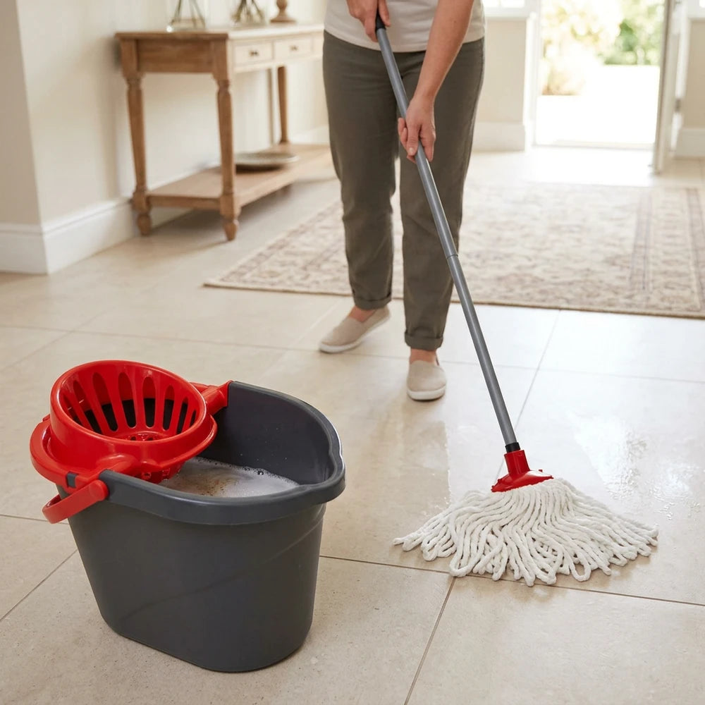 Kit Lavapavimenti con Secchio e Mop