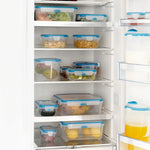 Set 3 Contenitori Ermetici Alpina in Vetro Borosilicato con Coperchi – 390 ml, 620 ml e 1 L