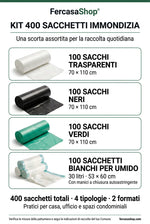 Sacchetti per Raccolta Differenziata – Kit per Rifiuti Domestici