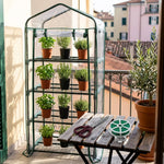 Kit Serra da Balcone a 4 Ripiani con Filo da Giardino e Forbice in Acciaio