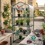 Kit Serra da Balcone a 4 Ripiani con Filo da Giardino e Forbice in Acciaio