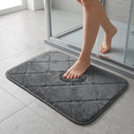Tappetino Bagno Antiscivolo Morbidoso Stone 60x40 cm – Tortora o Grigio Scuro