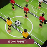 Calcetto da Tavolo Umbro Nero – Gioco di Calcio per la Famiglia 46,5x31,3x9cm